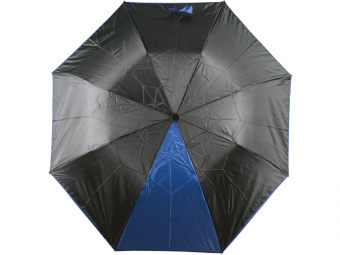 Зонт складной Логан (черный, синий)