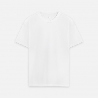 Футболка унисекс премиум AURA, 100% хлопок 200гр. белый, размер XS/S