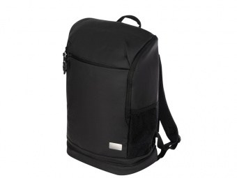 Рюкзак Gym с отделением для обуви, с шильдом (черный)