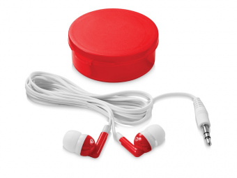 Наушники Versa (белый, красный прозрачный)