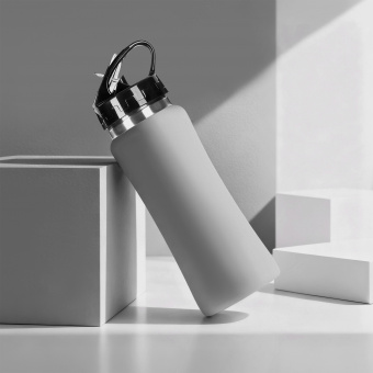 Бутылка для воды Bottle C1, soft touch, 600 мл (серый)