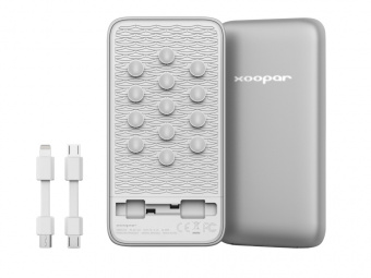 Портативное зарядное устройство XOOPAR BUBBLE BANG, 5000 mAh (серебристый)