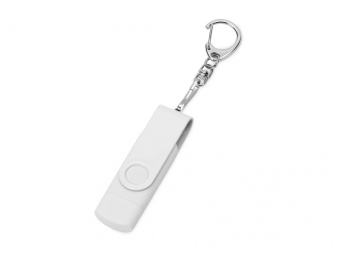 USB 3.0/micro USB/Type-C - флешка на 32 Гб 3-в-1 с поворотным механизмом (белый)