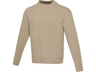 Свитер с круглым вырезом Jet из органического хлопка, унисекс (бежевый)