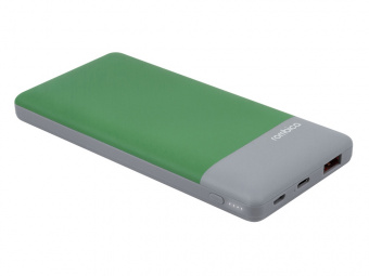 Внешний аккумулятор NEO Charge 3C, 10000 mAh (зеленый, светло-серый)