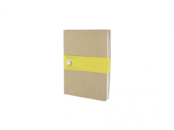 Набор записных книжек Cahier, ХLarge (в клетку) (бежевый)