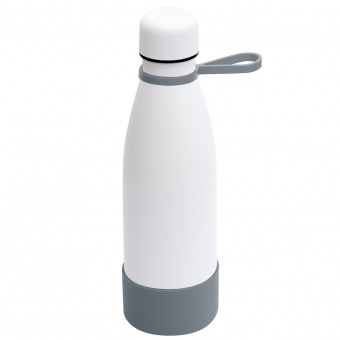 Термобутылка герметичная вакуумная Olivia To Go, белый/серый