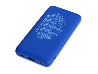 Внешний беспроводной аккумулятор с подсветкой лого Reserve X, 8000 mAh (синий)
