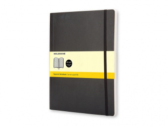 Записная книжка Classic Soft, ХLarge (в клетку) (черный)