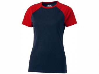 Футболка Backspin Tee женская (красный, темно-синий)
