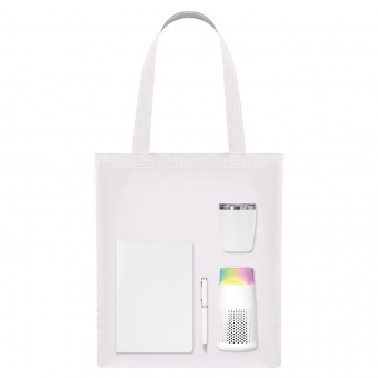 Подарочный набор Welcome Pack Galaxy, белый  (термокружка, очиститель воздуха, ежедневник, ручка, шоппер)