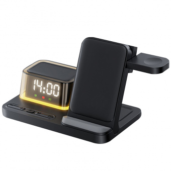 Беспроводное мультизарядное устройство Volt 15W (7в1), черный