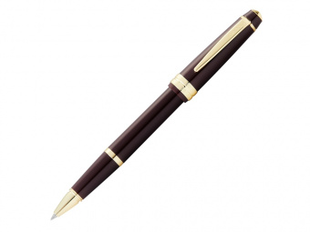 Ручка-роллер Bailey Light Polished Burgundy Resin and Gold Tone (бургунди)