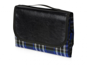 Непромокаемый плед для пикника Fabrizio (синий, черный)