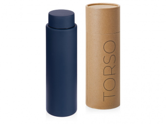 Вакуумный термос с медной изоляцией Torso, 480 мл (темно-синий)