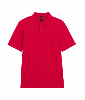 Футболка поло SOFTSTYLE ADULT DOUBLE PIQUE, КРАСНЫЙ 2XL