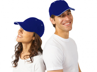 Бейсболка New Castle (натуральный, синий)