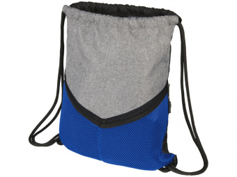 Спортивный рюкзак-мешок (серый, ярко-синий)