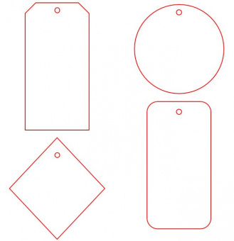 Этикетка бумажная на заказ Paper, S