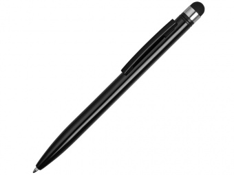 Ручка-стилус металлическая шариковая Poke (черный)