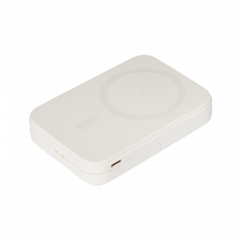 Внешний аккумулятор Union PD 10000mAh с функцией беспроводной зарядки 15W, белый