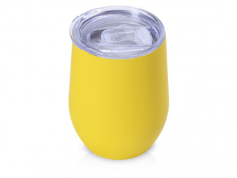 Термокружка Vacuum mug C1, soft touch, 370 мл (желтый)