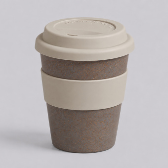 Стакан из бамбукового волокна Café (бежевый, серый)