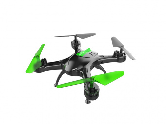 Радиоуправляемый квадрокоптер FALCON X (черный, зеленый)
