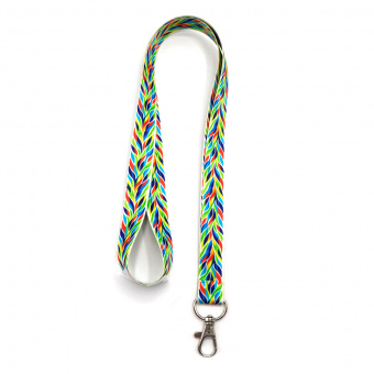 Ланъярд полноцветный Флюр с карабином