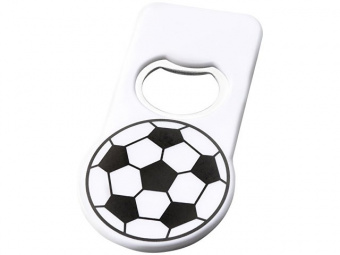 Футбольная открывалка для бутылок с магнитом, белый