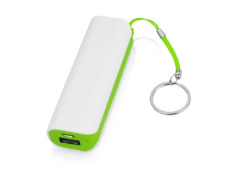 Внешний аккумулятор Basis, 2000 mAh (зеленое яблоко, белый)