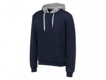 Толстовка с капюшоном Amsterdam мужская (темно-синий, серый меланж)
