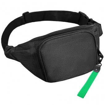Поясная сумка SPLIT TO GO, Чёрный/Зелёный