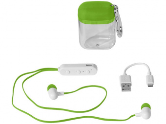 Наушники с функцией Bluetooth® (белый, лайм)