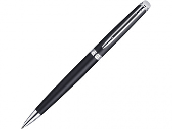 Ручка шариковая Hemisphere Matt Black CT M (черный, серебристый)