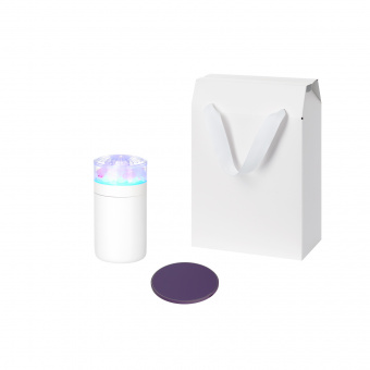 Подарочный набор Crystal, Auris, фиолетовый (увлажнитель воздуха, зарядное устройство)