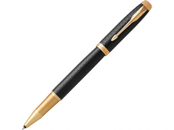 Ручка роллер Parker IM Premium Black GT (черный, золотистый)