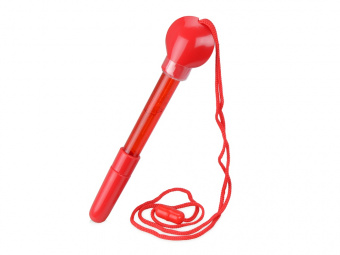 Ручка шариковая с емкостью для мыльных пузырей (красный)