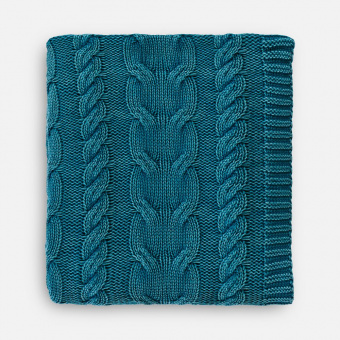 Плед Hygge, темно-зеленый