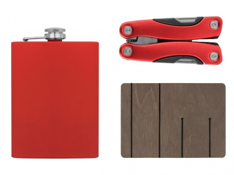 Подарочный набор Путешественник 2.0. (красный, красный)