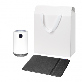 Подарочный набор Bliss, Ноnor, черный (увлажнитель воздуха, зарядное устройство)