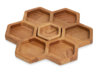 Менажница Соты (натуральный, коричневый)