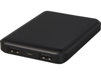 Внешний аккумулятор Gleam с подсветкой, 5000 mAh (черный)