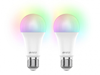 Набор из двух лампочек IoT CLED M1 RGB, E27 (белый)