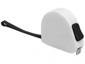 Рулетка Meter софт-тач, 3м (белый)