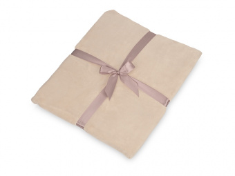 Плед флисовый Natty из переработанного пластика (бежевый)