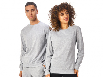 Свитшот Warsaw, унисекс (серый меланж)