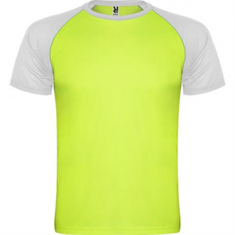 Спортивная футболка INDIANAPOLIS мужская, ФЛУОРЕСЦЕНТНЫЙ ЗЕЛЕНЫЙ/БЕЛЫЙ L