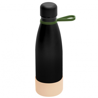 Термобутылка герметичная вакуумная Olivia To Go, чёрный/хаки/бежевый Термобутылка герметичная вакуумная Olivia To Go, чёрный/хаки/бежевый