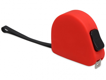 Рулетка Meter софт-тач, 3м (красный)